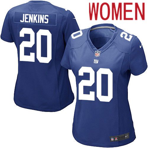 Women New York Giants #20 Janoris Jenkins Nike Royal Game NFL Jersey->women nfl jersey->Women Jersey